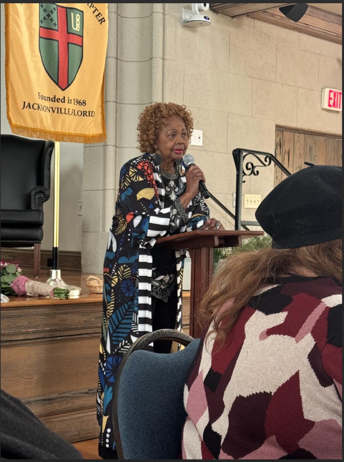 Speaker addressing the gathering